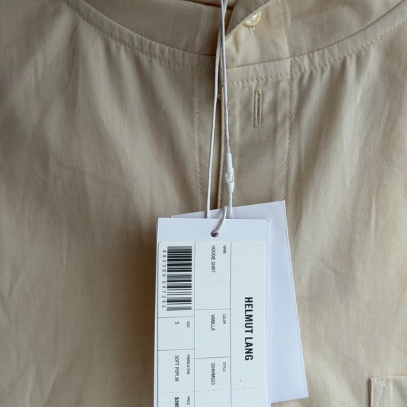 Helmut Lang Men's Beige Hoodie Shirt/Button-Up Shirt - Picture 5 of 6